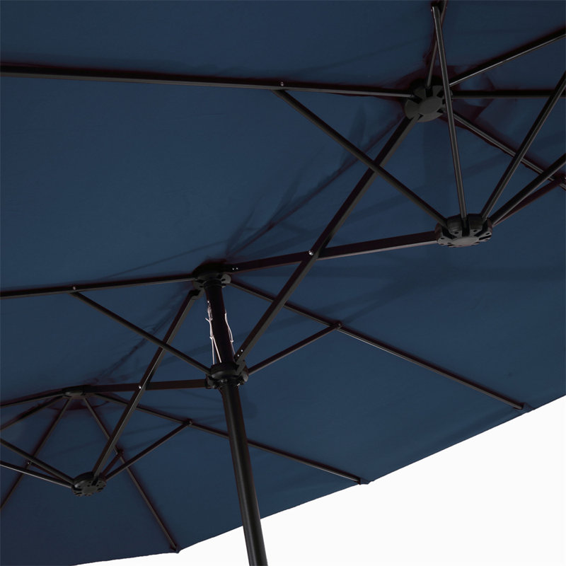 Parasol de marché 15 pi Helzer, Bleu