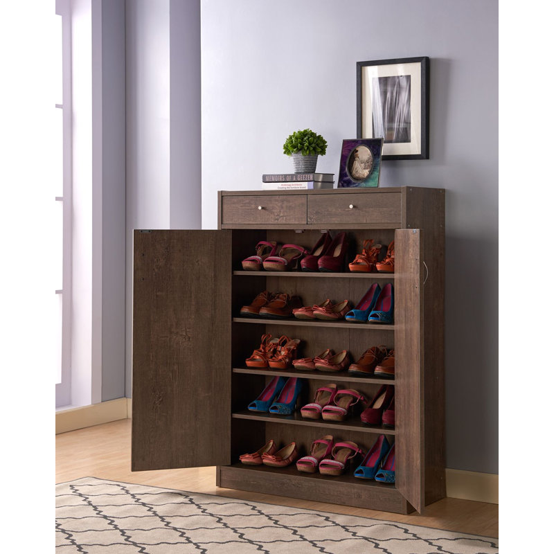 Rangement à chaussures 20 paires, Noyer chêne
