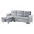 Velours gris clair