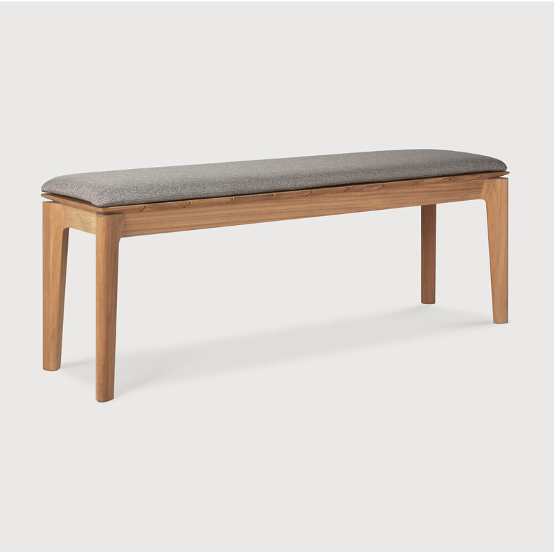 Bok Outdoor Teak Dining Bench, Mocha