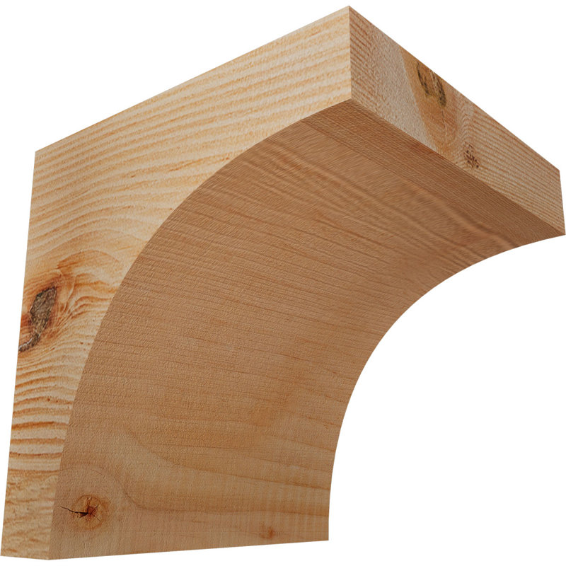 Huntington Corbel, H 6 po x l 5,5 po x P 6 po, Sapin de Douglas, Lisse