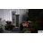 37’’ Tall Waterfall Fountain Indoor Modern Outdoor Water Fountains With Led Light,vertical Striped Texture Floor Standing Water Feature For Patio, Yard, Garden Or Home Decor