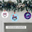 Ornement de Noël personnalisé PC 20x Gamer métal arbre de Noël décor avec nom-1285593136