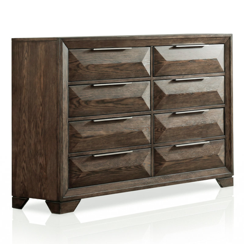 Commode 8 tiroirs Fikir, Brown