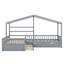 Lit plateforme House avec trois tiroirs de rangement-1366544902