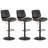 Modern Upholstered Swivel 26.2”H Faux Leather Adjustable Height Barstools with Footrest