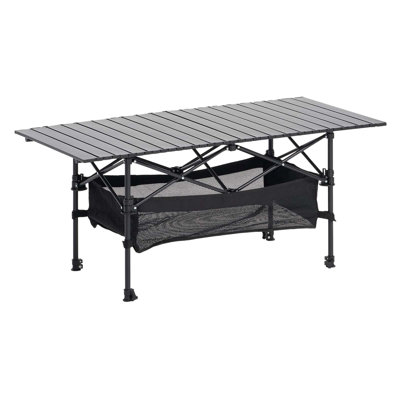 Table de camping pliante en aluminium