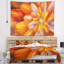 Tapisserie florale florale orange massif-28496598