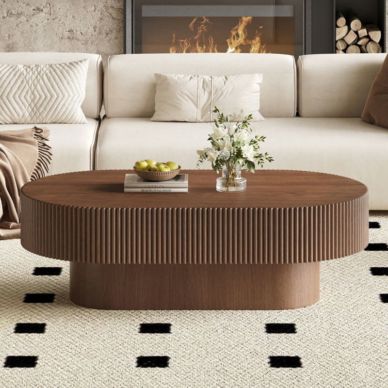 Oval Coffee Table, Walnut