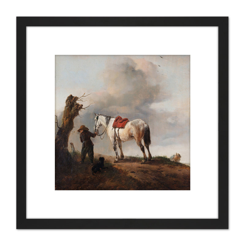 The Gray Horse by Philips Wouwerman - Single Picture Frame Painting