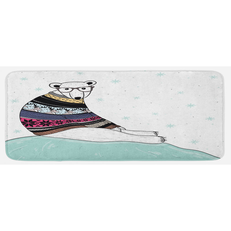 Tapis de cuisine multicolore Hipster