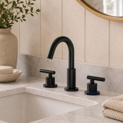 Widespread Double Handle Bathroom Faucet