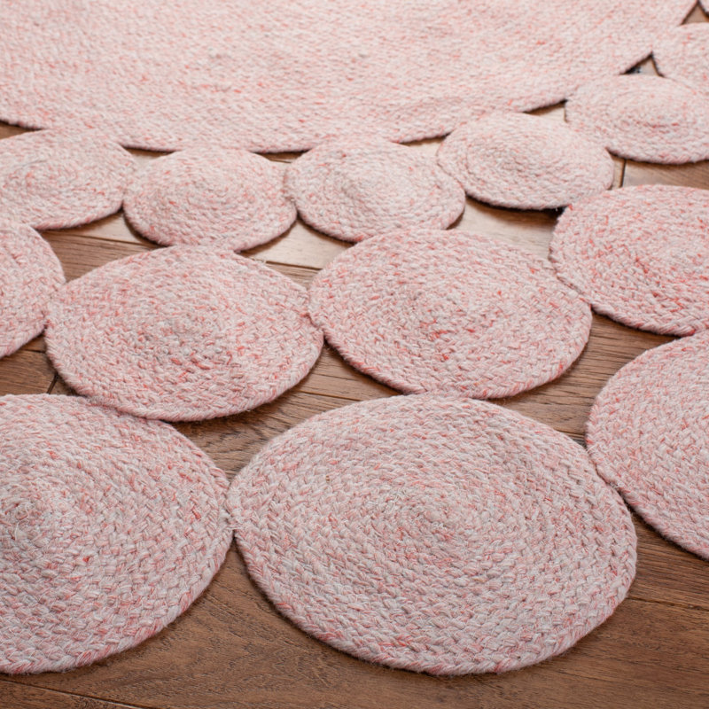 Dunn Hand Woven Performance Solid Color Rug, Round 5'