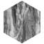 Classico Bardiglio Hex 7" x 8" Porcelain Stone Look Wall & Floor Tile
