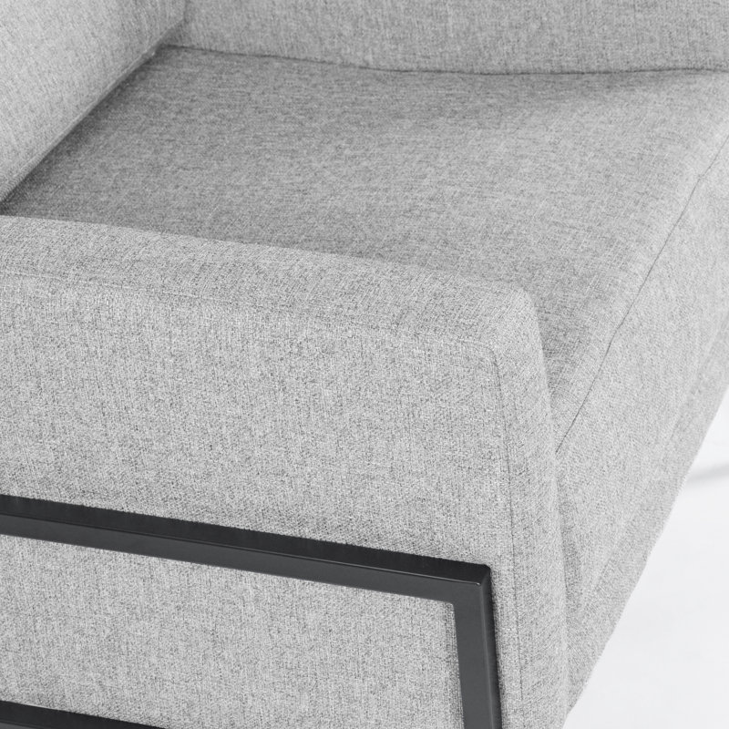 Fauteuil d'appoint Arione, Polyester gris clair