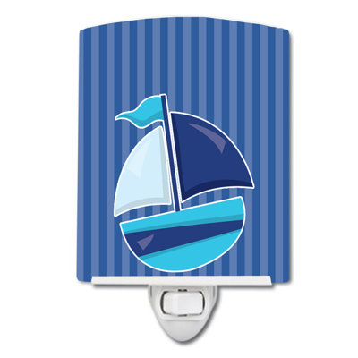 Lampe de nuit en céramique voilier nautique