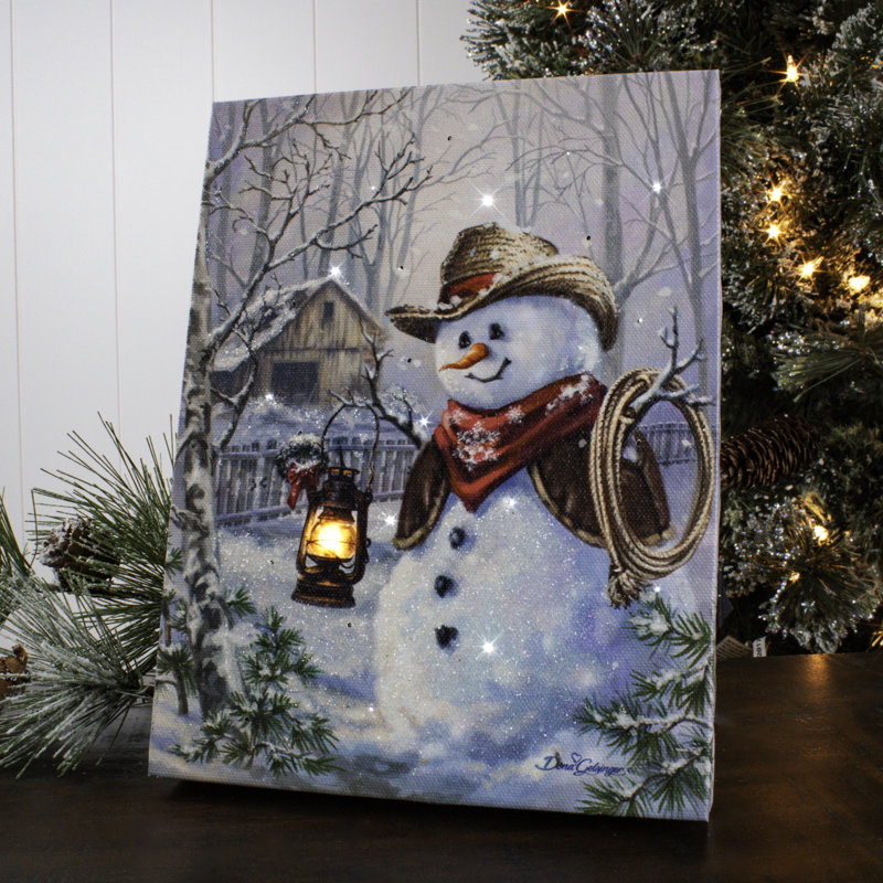 Toile de fond Cowboy Snowman 8x6