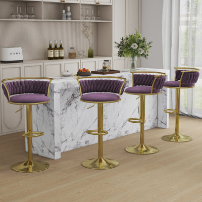 Christal Height Adjustable Swivel Bar Stool