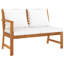 Bibliothèque moderne en bois d'acacia massif avec tissu en polyester