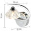 Johana Chrome Armed Sconce