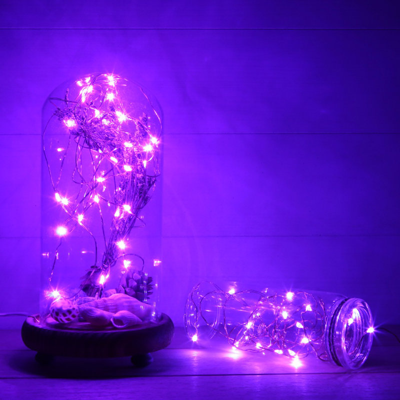 Lampe de chaîne 20 lumières del, Mauve