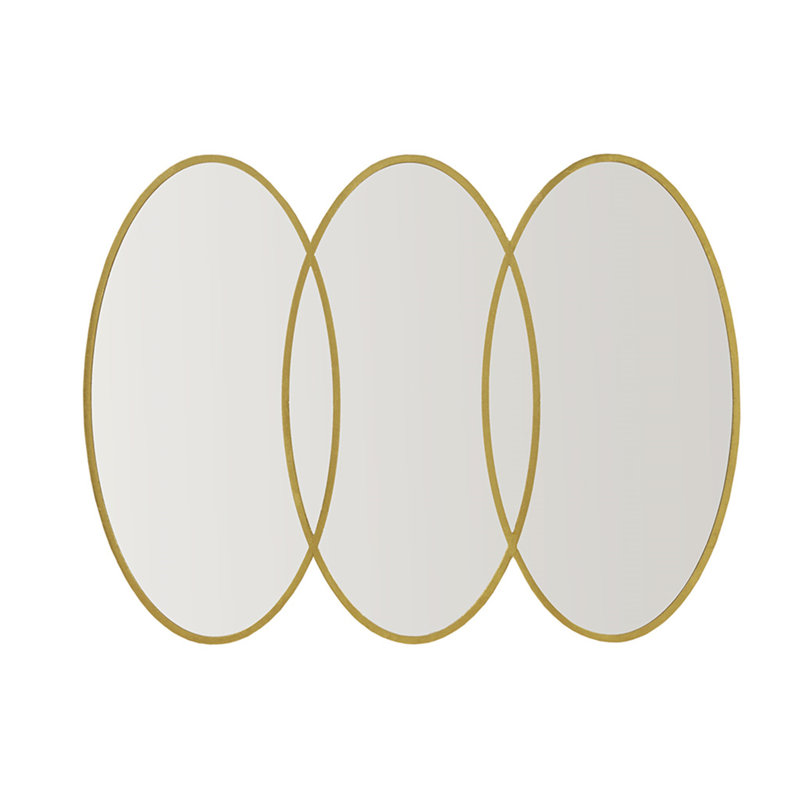 Miroir mural doré