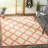 Ferrill Linden 100 Performance Geometric Indoor/Outdoor Area Rug-27433811