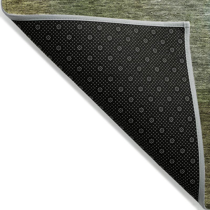 Chayden ACN1100 Machine Washable Indoor/Outdoor Green Area Rug, Rectangle 108 po x 144 po