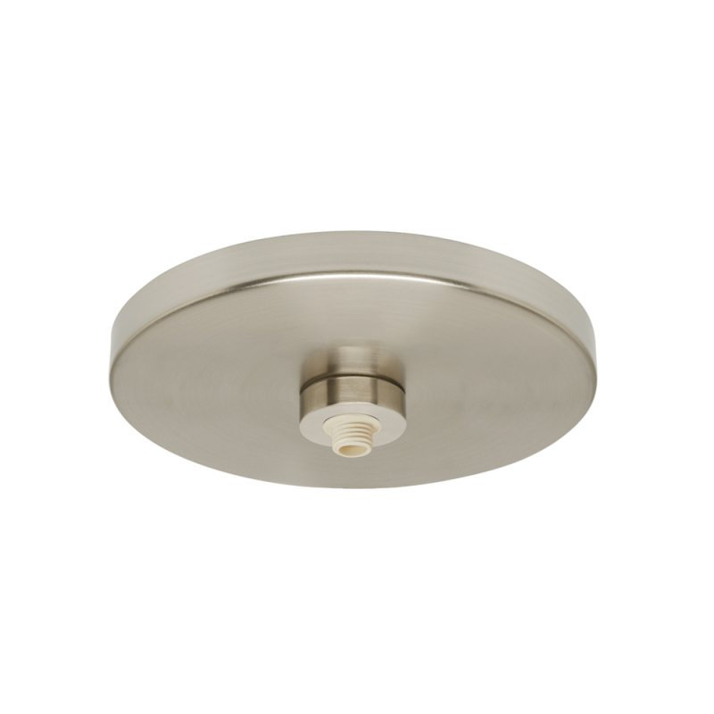 Mini Blob 4" LED Pendant Light in Satin Nickel with Clear Glass