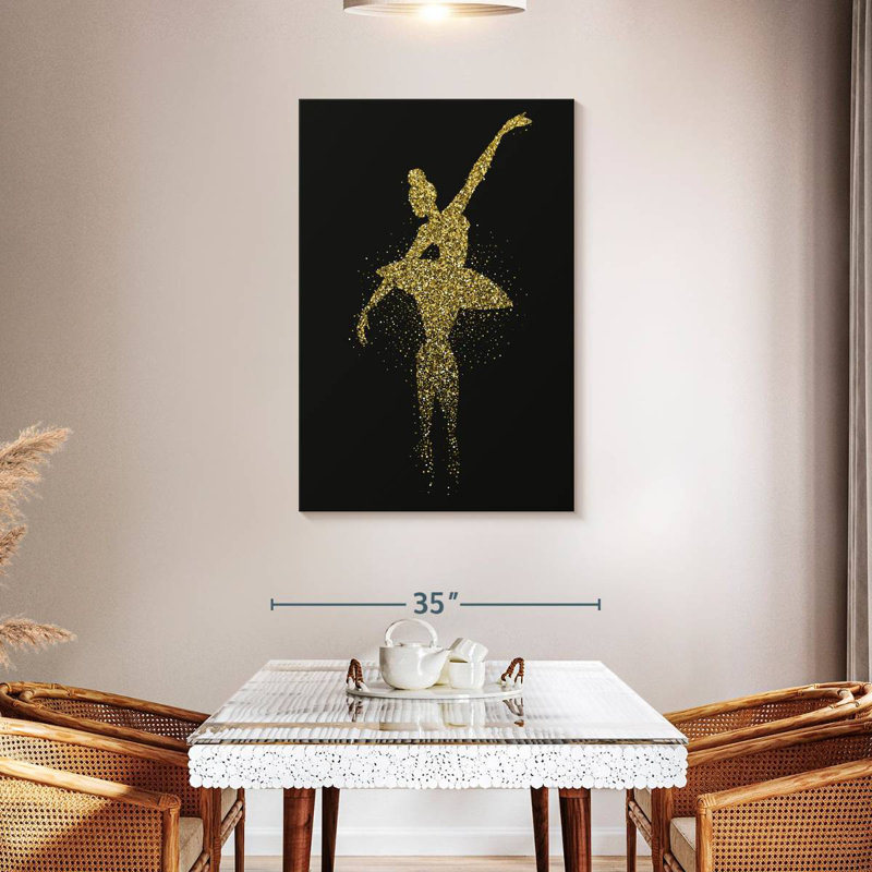 Enn Glittery Ballerina, 45" H x 30" W