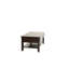 Table basse en bois avec tiroirs et tablette