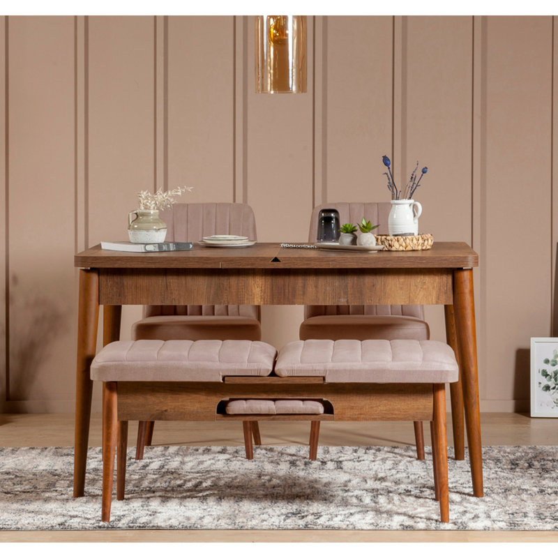 Chaise d'appoint empilable Harpenden, Brun