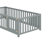 Wood Daybed With Fence Guardrails And Drawers-1350338481-1350338480