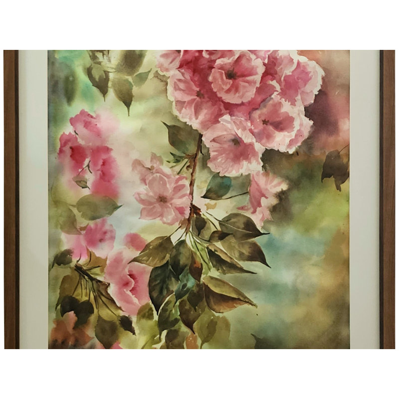 Fleur de cerisier | Aquarelle sur papier | Puja Kumar | Pour la décoration murale