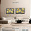 Coquelicots jaunes, reproduction sur toile-102354613