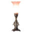 11" High Blue Tiffany Pond Lily Maidens Mini Lamp-1779648894