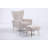 Wickham Upholstered Armchair with Ottoman-450941653