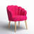 Lilly Velvet Barrel Chair-1302641021