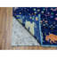 Tapis oriental 100% laine en laine noué à la main 9 pi x 12 pi Blue Tree of Life