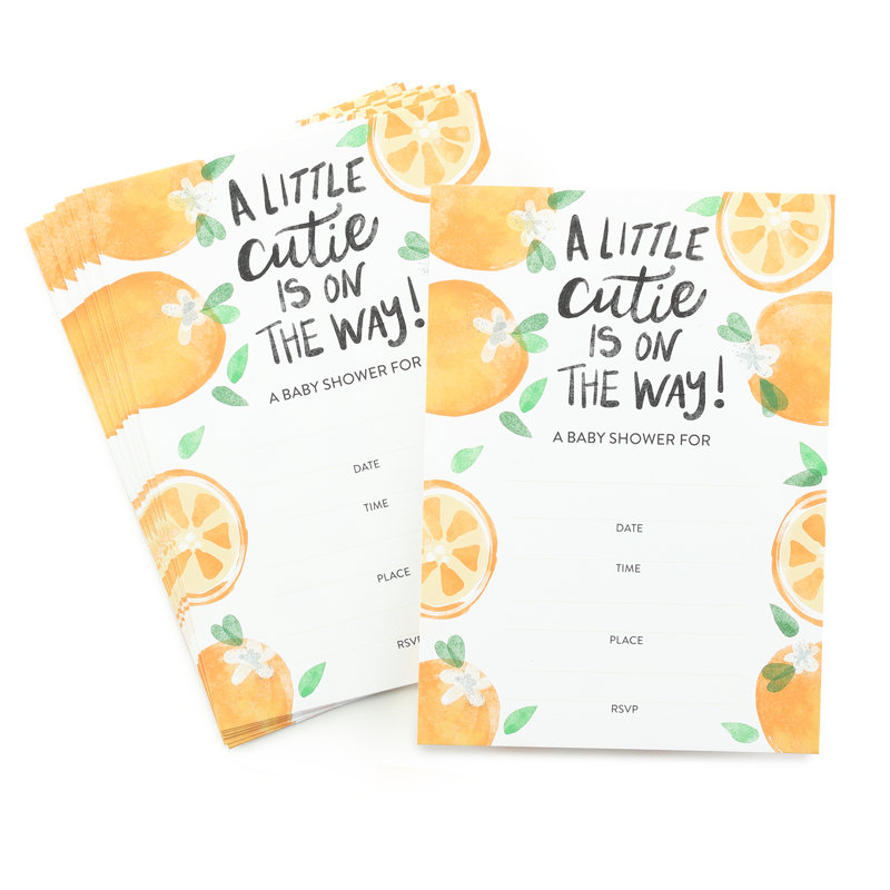 Invitation à la douche de bébé Little Cutie