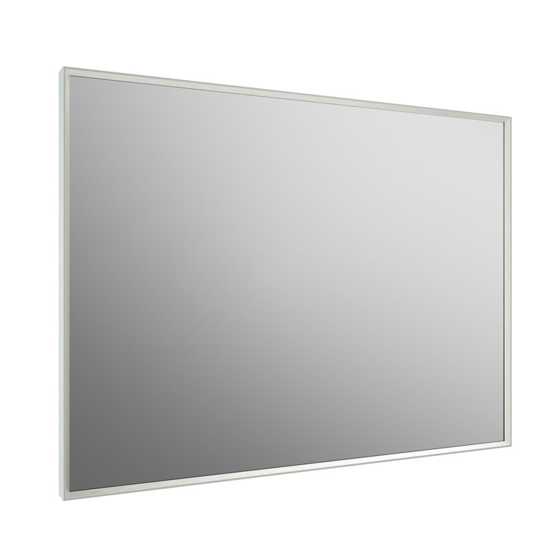 Miroir de salle de bain rectangulaire, 40 po x 30 po, Nickel brossé