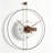 Black Round Analog Wall Clocks