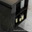 Meuble-lavabo flottant moderne 27,6 po avec lavabo intégré et rangement noir