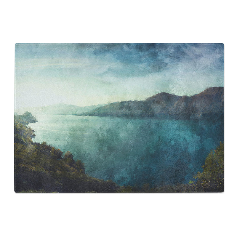 Sunlight over a Lake Chopping Board, 20cm W x 28.5cm L