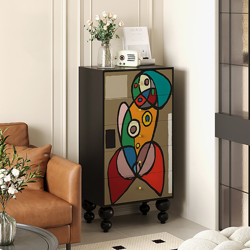 Armoire de rangement à tiroirs de style français