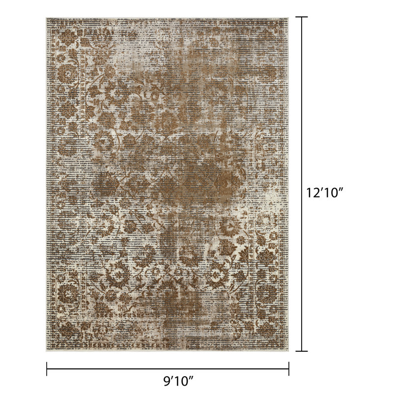 Raashid Oriental Indoor Rug, Rectangle 9'10" x 12'10"