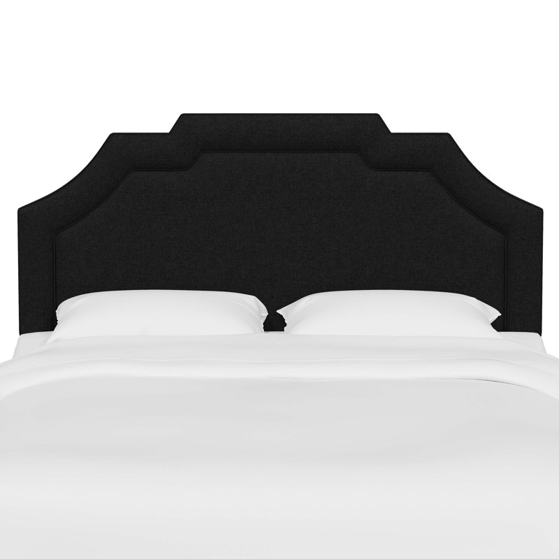 Tête de lit tapissier Jaoquim, Double, Classic Linen Black