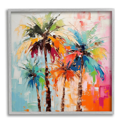 " Abstract Palm Tree Painting "