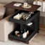 End Table With Lift Top And Wheels-717610607