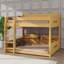 Lit superposé grand sur grand avec tablettes de rangement et ports de charge USB-693704413